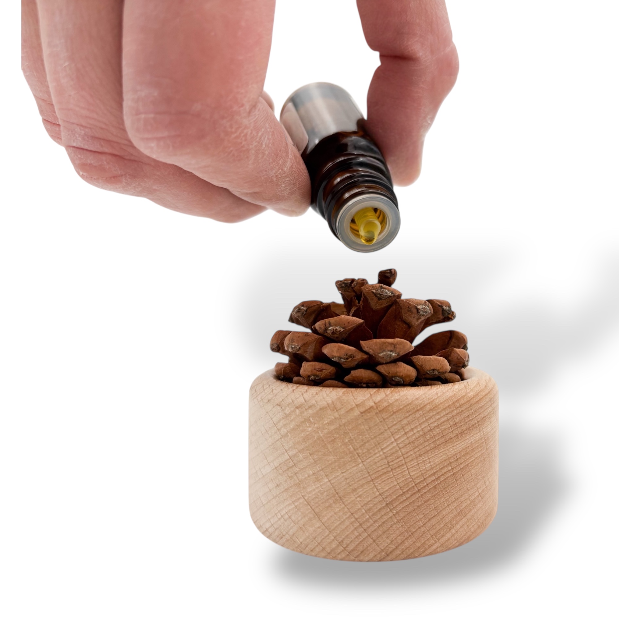 Aromaholzdiffusor Kiefernzapfen Anwendung