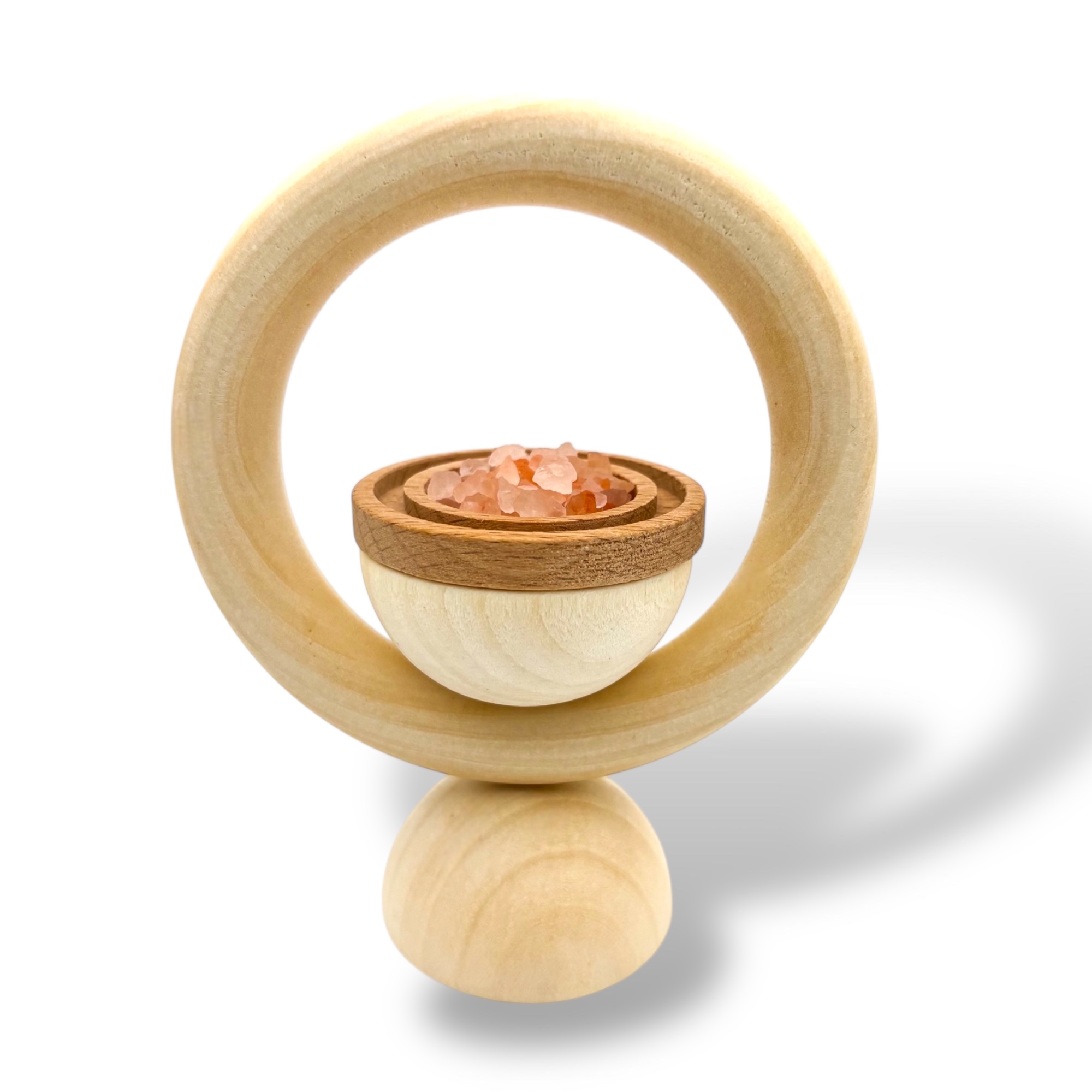 Salzkristall-Diffusor aus Holz